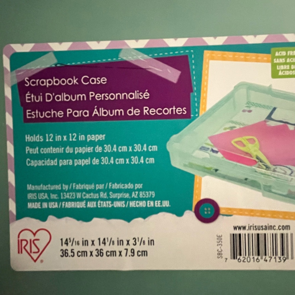 Scrapbook Case set of two. Bought and never used 12x12